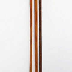 Three L-Grip Carved Canes, 19th Century