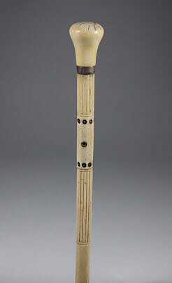 Whaler Made Walking Stick, 19th Century