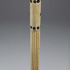 Whaler Made Mushroom Grip Walking Stick, 19th Century