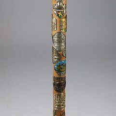 Three Assorted Horn Grip Canes, 19th Century