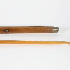 Two Vintage Carved Wood Horse Head Canes