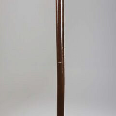 Deavar Highland Repousse Bronze Ball Grip Walking Stick, 19th Century