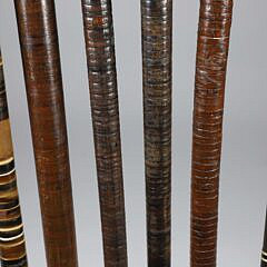 Miscellaneous Group of Six Horn Spacer Canes, 19th Century