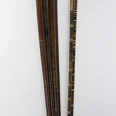 Miscellaneous Group of Six Horn Spacer Canes, 19th Century