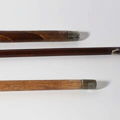 Three C-Grip Canes, 19th Century