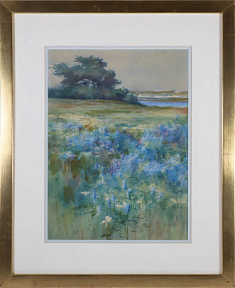 Anne Ramsdell Congdon Watercolor on Paper "View from Shimmo"