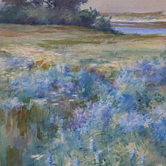 Anne Ramsdell Congdon Watercolor on Paper “View from Shimmo”