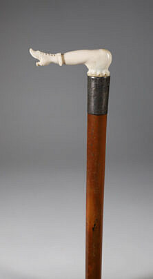 Whaleman Made Naughty Nelly Cane 19th Century
