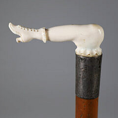 Whaleman Made Naughty Nelly Cane, 19th Century