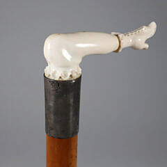 Whaleman Made Naughty Nelly Cane, 19th Century