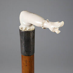 Whaleman Made Naughty Nelly Cane, 19th Century