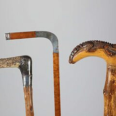 Three L-Grip Canes