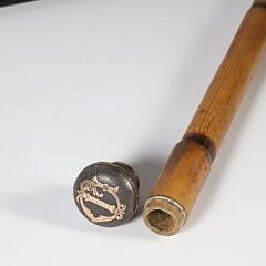 Four Vintage Assorted Metal and Carved Wood Walking Sticks