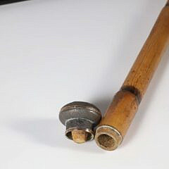 Four Vintage Assorted Metal and Carved Wood Walking Sticks