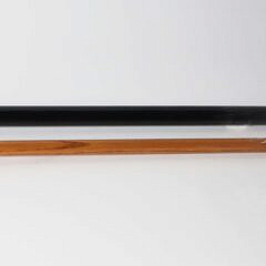 Two Vintage Composition Horse and Jockey Canes