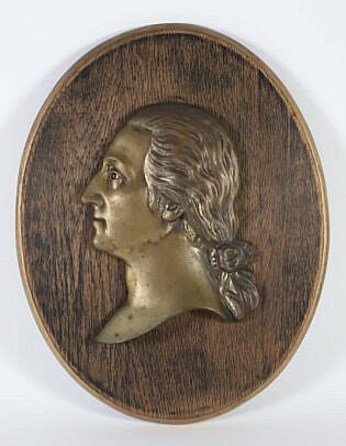 Brass Profile Bust of George Washington