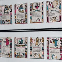 Framed Tony Sarg Alphabet Verses by Anne Stoddard