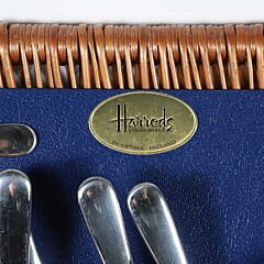 Harrods Knightbridge Wicker Picnic Set for Four