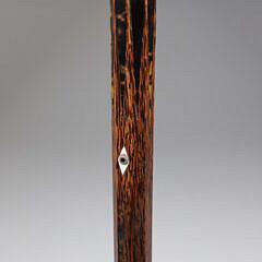 Whaler Made Star Inlaid Octagonal Grip Walking Stick, 19th Century