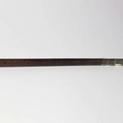 Whaler Made Star Inlaid Octagonal Grip Walking Stick, 19th Century