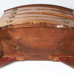 American Chippendale Mahogany Inlaid Bow Front Chest of Drawers, circa 1800