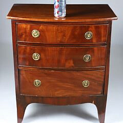 English Mahogany Diminutive Bachelor’s Chest of Drawers, 19th Century