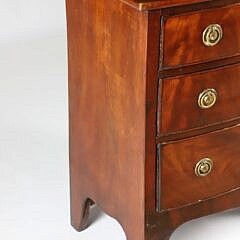 English Mahogany Diminutive Bachelor’s Chest of Drawers, 19th Century