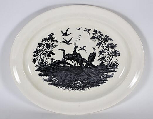 Antique English Wedgwood Pheasant Platter