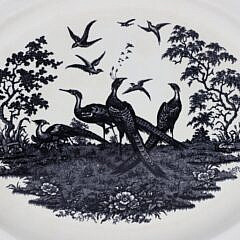 Antique English Wedgwood Pheasant Platter