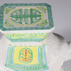 Vintage Asian Ceramic Turtle Garden Stool