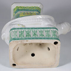 Vintage Asian Ceramic Turtle Garden Stool