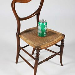 Child’s French Rush Seat Side Chair, 19th Century
