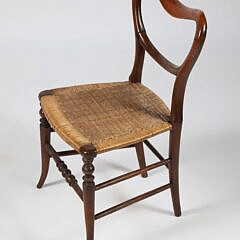 Child’s French Rush Seat Side Chair, 19th Century