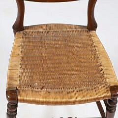 Child’s French Rush Seat Side Chair, 19th Century