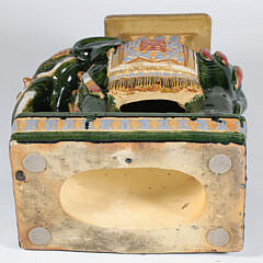 Vintage Decorated Ceramic Elephant Garden Stool