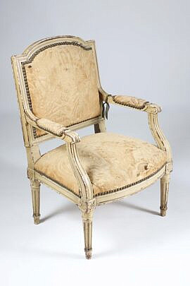 French Louis XV Youth Upholstered Armchair, 19th Century
