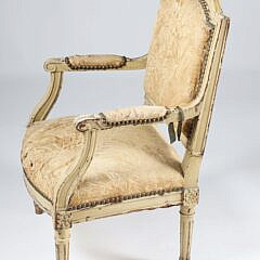 French Louis XV Youth Upholstered Armchair, 19th Century