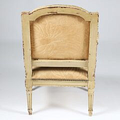 French Louis XV Youth Upholstered Armchair, 19th Century