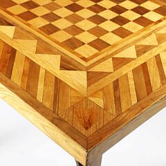 Vintage Folding Inlaid Games Table
