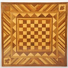 Vintage Folding Inlaid Games Table