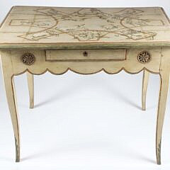 French Provincial "Zodiac" Decorated Side Table, 19th Century