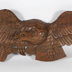 Vintage Carved Eagle Plaque