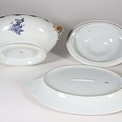 Portuguese Chinese Export Style Three-Piece Tureen