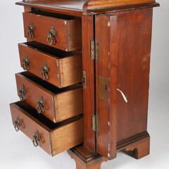 Victorian Salesman’s Sample Lock-Side Mahogany Chest of Drawers, 19th Century