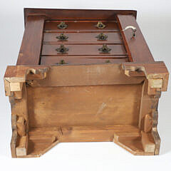 Victorian Salesman’s Sample Lock-Side Mahogany Chest of Drawers, 19th Century