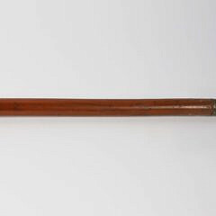 Whaler Made Female Bust Knob Walking Stick, 19th Century