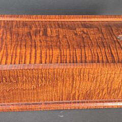 Bench Made 18th Century Style Solid Tiger Maple Candle Storage Box
