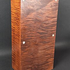 Bench Made 18th Century Style Solid Tiger Maple Candle Storage Box