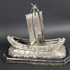 Vintage 925 Sterling Silver Figural River Boat
