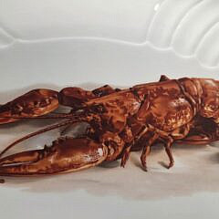 Vintage Richard Ginori Lobster Dinner Serving Platter, 20th century